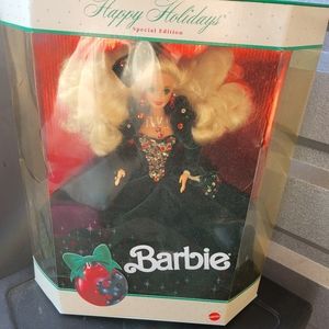 Original holiday barbie new never opened